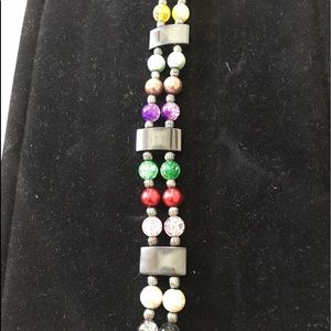 Multi stone magnetic bracelet